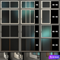Sliding Stained Glass Aluminum Windows / Sliding Stained Glass Aluminum Windows