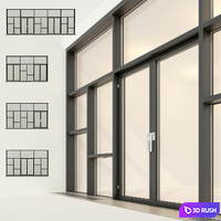 Panoramic glazing. Stained glass window 26