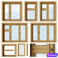 Set of wooden windows 1 + Designer
