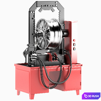Stand for straightening alloy wheels