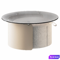 Set: coffee table and pouf, Dogli from LA REDOUTE INTERIEURS