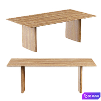 Anton Solid Wood Dining Table