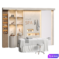 Spa with massage table and accessories P02