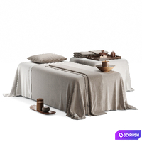 Massage table with decorative filling