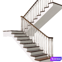 Staircase in classic style.Classic Modern interior stair