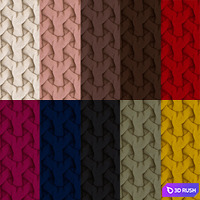 Decobel 3D Castore - 10 textiles 3D Model Vray