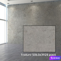Concrete wall 3D Model Vray