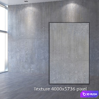 Concrete wall 373 3D Model Vray