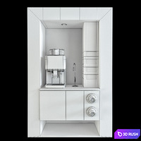 Coffe shop WMF 5000S 3D Model Vray, Corona
