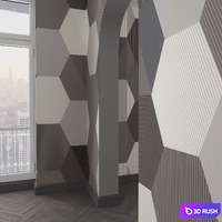 Wallpaper CASELIO 129 3D Model Vray