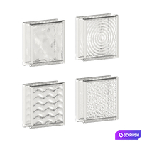Glass Blocks 01 3D Model Corona