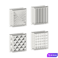 Glass Blocks 01 3D Model Corona
