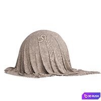 Shader velvet fabric 6 3D Model Corona