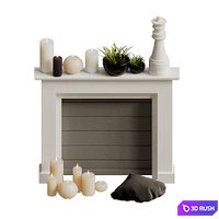 Decorative fireplace 03
