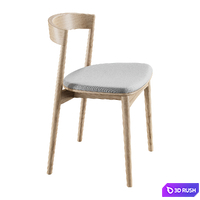 Kite dining chair 3D Model Vray, Corona