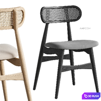 Larson chair 3D Model Vray, Corona