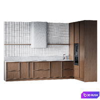 Modern kitchen with ceramic tiles