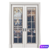 Interior sliding doors in Art Deco style. French Art Deco Sliding Folding Modern Doors 3D Model Vray, Corona