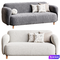 Sofa Pipel Bucle White divan.ru