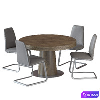GRANADA Table and BoConcept LAUSANNA Chair 3D Model Vray