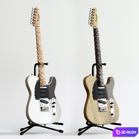 Electric Guitar Fender Telecaster 3D Model Corona