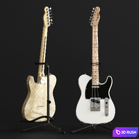 Electric Guitar Fender Telecaster 3D Model Corona