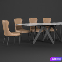 Calligaris cartesio 3D Model Vray