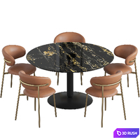 Balance table Oleandro chair Calligaris 3D Model Vray, Corona