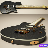 Guitar Music Man-OLP MM-1F 3D Model Vray
