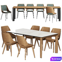 Table ROLF BENZ 957 Chair ROLF BENZ 650 3D Model Corona