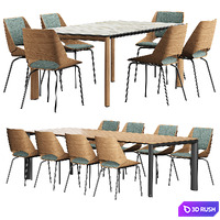 Table ROLF BENZ 957 Chair ROLF BENZ 650 3D Model Corona