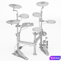 Electronic drum set ROLAND TD-4 3D Model Corona
