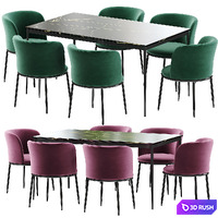 Eichholtz Filmore Dining table 3D Model Corona