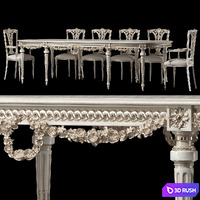 Kosovart daphne table and chair 3D Model Corona