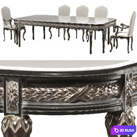 Kosovart Victoria dining table and chair 3D Model