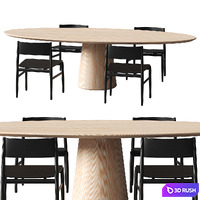 Table with chairs CONTE by PORRO