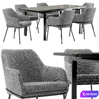 Dining chair Cozy and table Areal