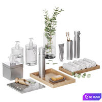 Minimalist bathroom accessories