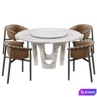 Fendi Arches table Cleo chair