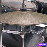 Drum set 3D Model Vray