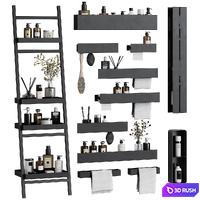 Bath accessories Tezza 02 in minimalist style 3D Model Vray, Corona