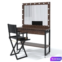 Johny Wood Makeup Artist Table