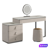 Lalume dressing table with makeup mirror