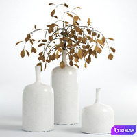 Flower vase Ornament white