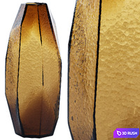 Bezel Vase Amber