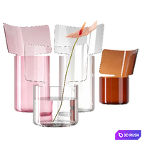 Riflessi vase by Paola C with Anthurium flower