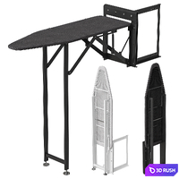 Ironing board for wardrobe Starax folding anthracite