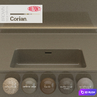 Dupont Corian Kitchen Countertops Brown 6