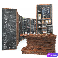 Set for creating slate surfaces with chalk images 3