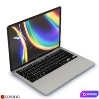 Macbook Pro 3D Model Corona